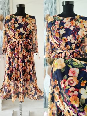 Rochie din voal cu dublura din vascoza - prezentare