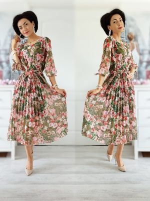 Rochie din voal cu dublura din vascoza - model 3