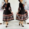 Rochie midi cu ciucuri decorativi