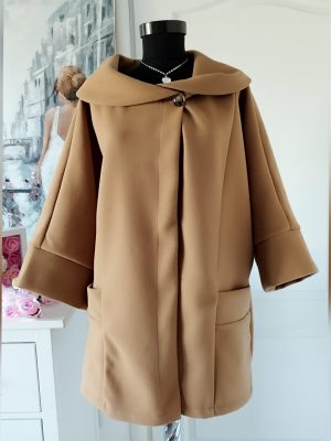 Jacheta necaptusita, culoare cappuccino, mărime unica