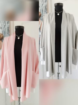 Blazer cu insertie discreta fir argintiu