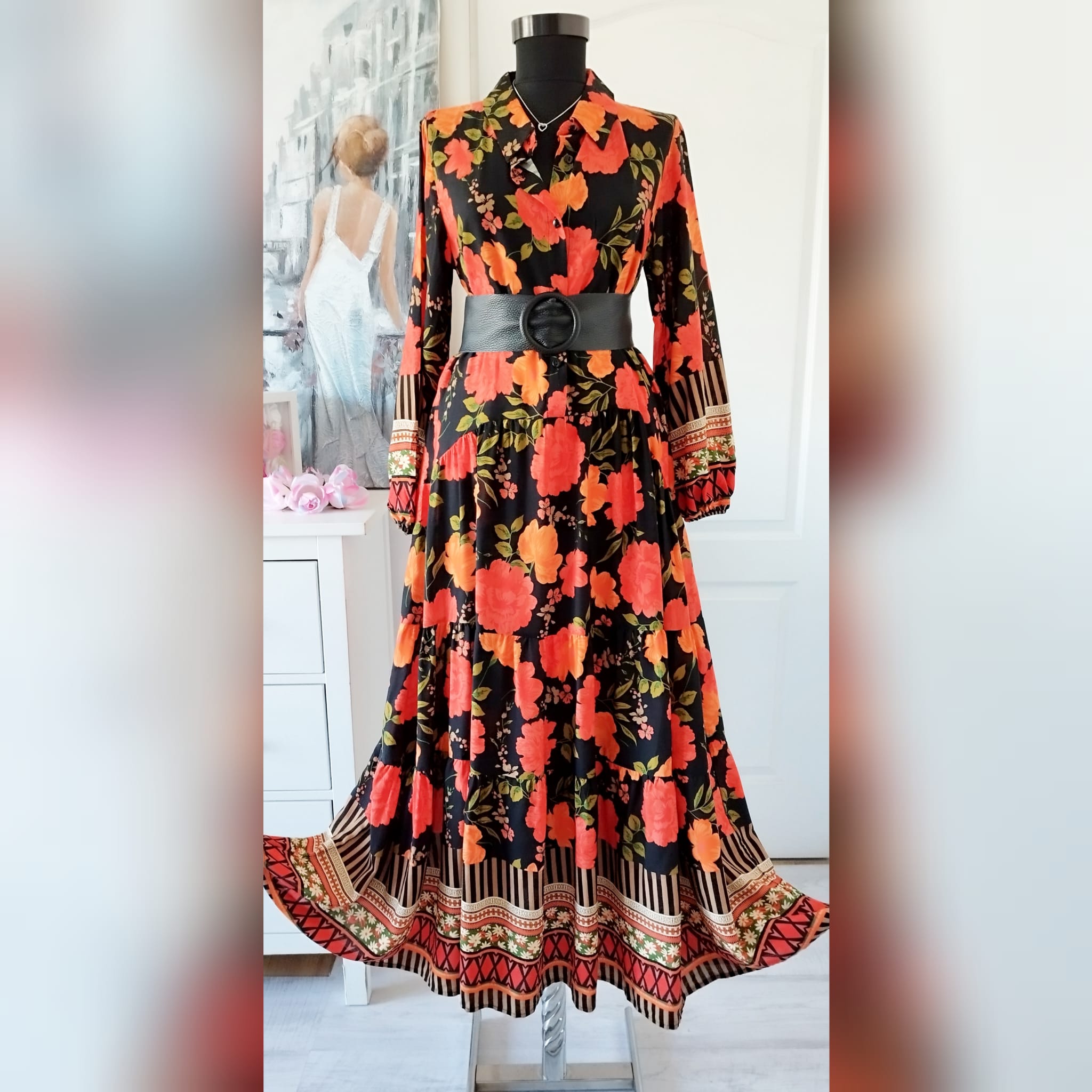 Rochie maxi din vâscoză cu print superb – 2 Rochie maxi din vâscoză cu imprimeu superb