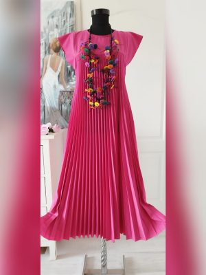 Rochie plisata material plin