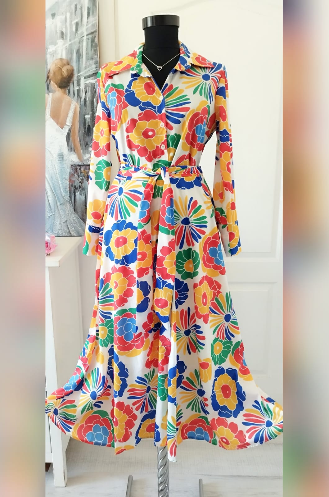 Rochie tip cămașă din bumbac cu elastan – 2 Rochie tip cămașă din bumbac cu elastan